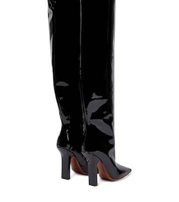 Overknee-Stiefel Boomerang aus Leder | Vetements