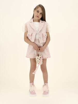 Bouclé vest | Monnalisa