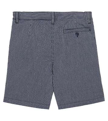 Shorts in misto cotone a righe | Il Gufo