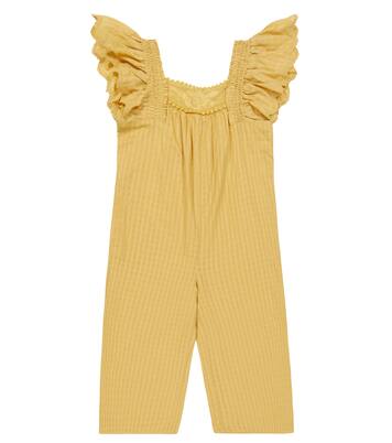 Irene checked cotton overalls | Louise Misha
