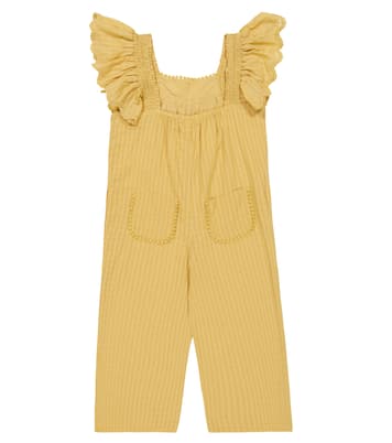 Irene checked cotton overalls | Louise Misha
