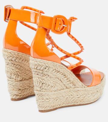 Chocazeppa 120 embellished wedge sandals | Christian Louboutin