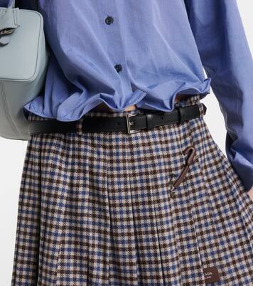 Cinturón de piel con logo | Prada