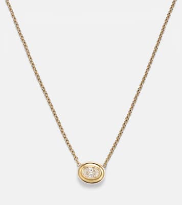 Halskette Lenox Reign aus 18kt Gelbgold mit Diamant | Melissa Kaye