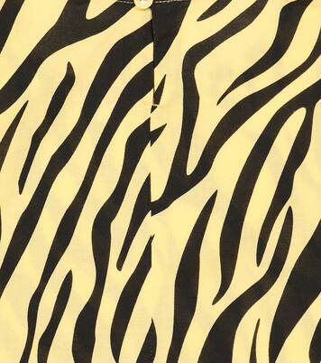 Baboon zebra-print cotton top | The Animals Observatory