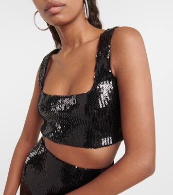 Top Beating Heart mit Pailletten | Galvan