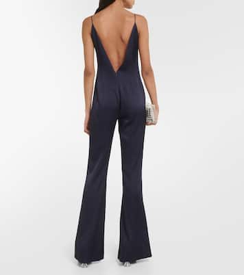 Avedon Globe crêpe satin jumpsuit | Galvan
