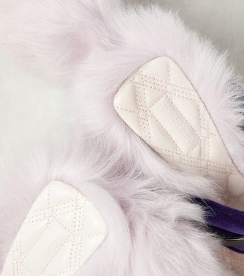 Step Post Shearling-trimmed sandals | Burberry