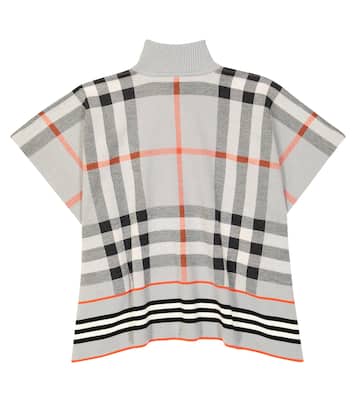 Burberry Check wool poncho | Burberry Kids