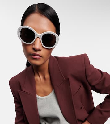 Bold 3 Dots embellished round sunglasses | Celine Eyewear