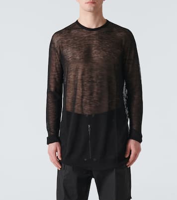 Jersey translúcido de lana | Rick Owens