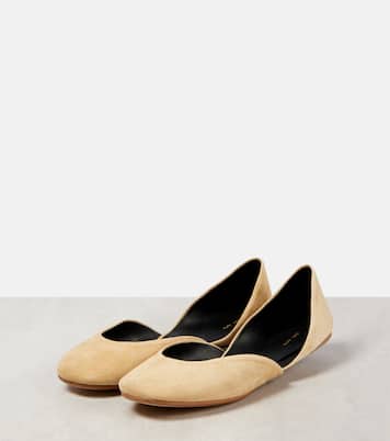 Gemma suede ballet flats | The Row