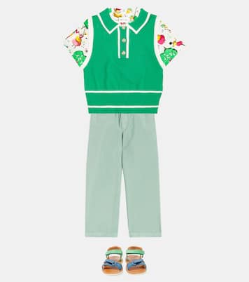 Waff Jimmy皮革凉鞋 | Pom d'Api