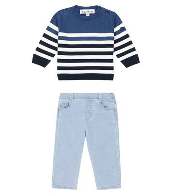 Baby striped sweater and jeans set  | Tartine et Chocolat