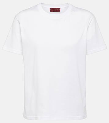 Embroidered cotton jersey T-shirt | Gucci