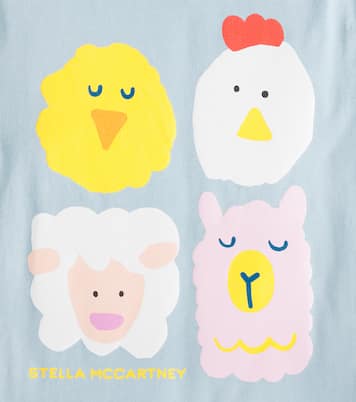 T-shirt in jersey di cotone con stampa | Stella McCartney Kids
