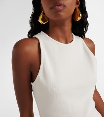 Robe midi Pegasus brodée en coton | Alémais