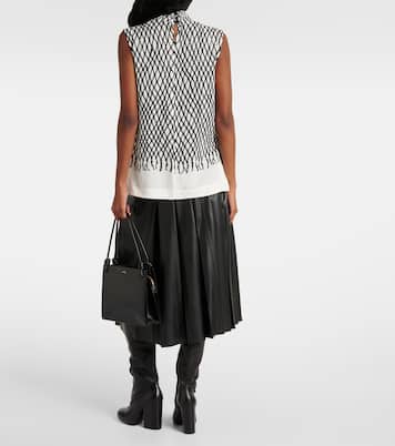 Top Valerie in crêpe con stampa | Proenza Schouler