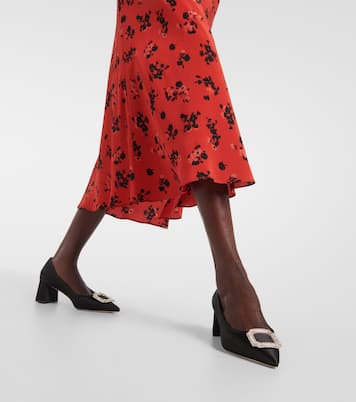 Lina 45 embellished satin pumps | Malone Souliers