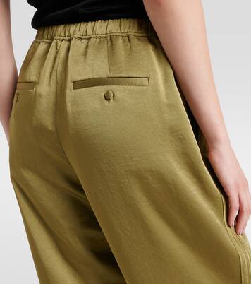 Pantalon ample à taille basse en satin | Vince
