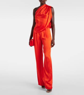 One-Shoulder-Top aus Seidensatin | The Sei