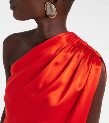 One-Shoulder-Top aus Seidensatin | The Sei