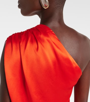 One-Shoulder-Top aus Seidensatin | The Sei