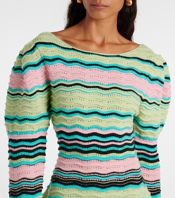 Robe midi à manches bouffantes | Susan Fang