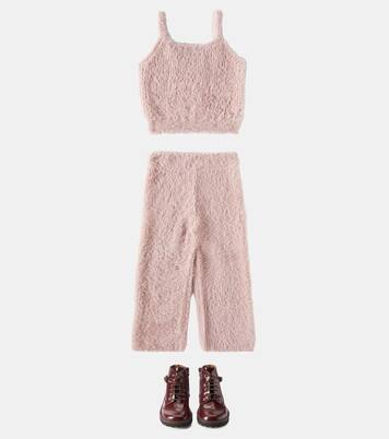 Fuzzy knitted top and pants set | Rylee + Cru