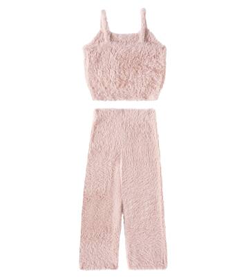Fuzzy knitted top and pants set | Rylee + Cru