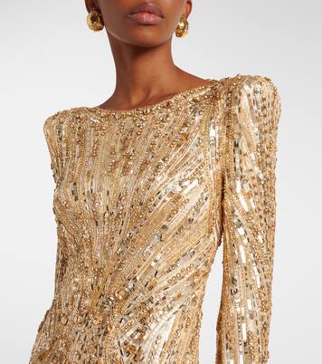 Abito lungo con paillettes | Jenny Packham