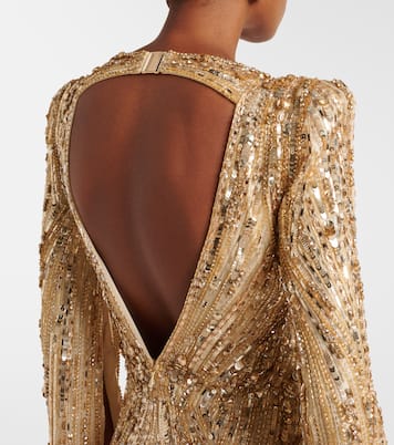 Abito lungo con paillettes | Jenny Packham