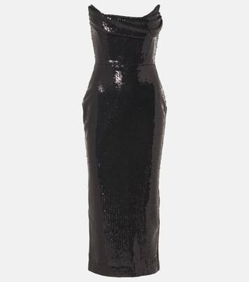 Robe bustier à sequins | Alex Perry