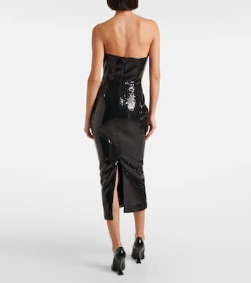 Robe bustier à sequins | Alex Perry