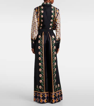 Dazed Placée silk twill palazzo pants | La DoubleJ