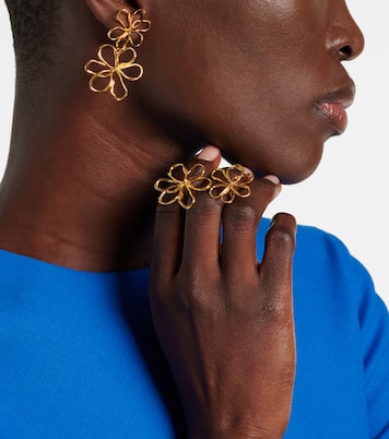 Boucles d’oreilles Threaded Flower | Oscar de la Renta