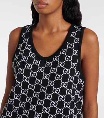 GG wool-blend jacquard minidress | Gucci
