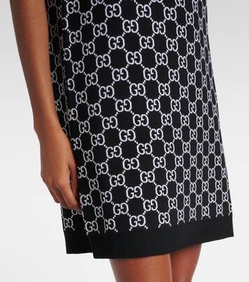 GG wool-blend jacquard minidress | Gucci