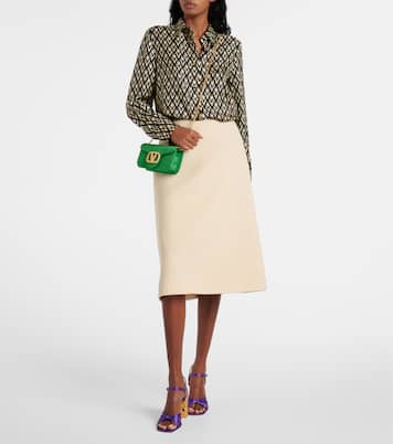 Bluse Toute La V aus Seiden-Twill | Valentino