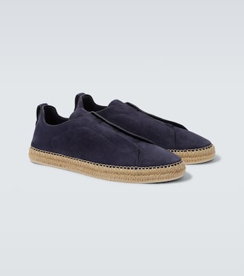 Espadrilles Triple Stitch aus Veloursleder | Zegna