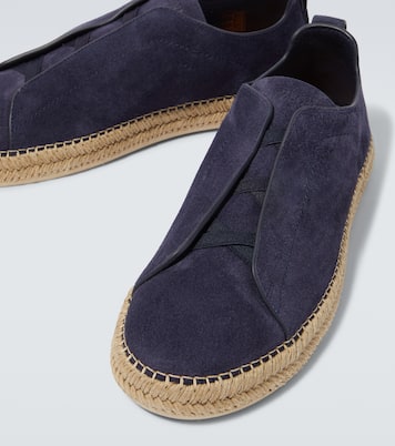 Espadrilles Triple Stitch aus Veloursleder | Zegna