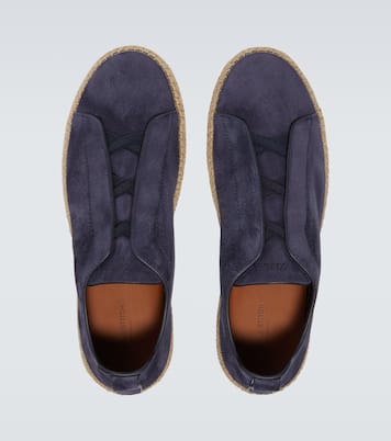 Espadrilles Triple Stitch aus Veloursleder | Zegna