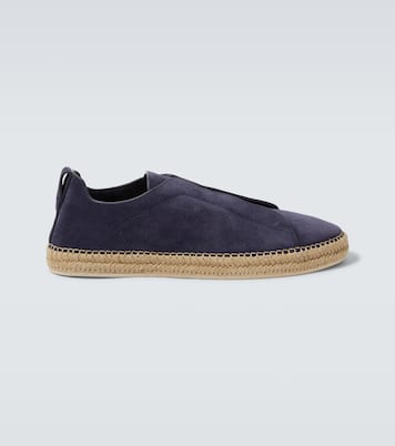 Espadrilles Triple Stitch aus Veloursleder | Zegna