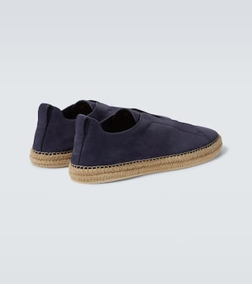 Espadrilles Triple Stitch aus Veloursleder | Zegna