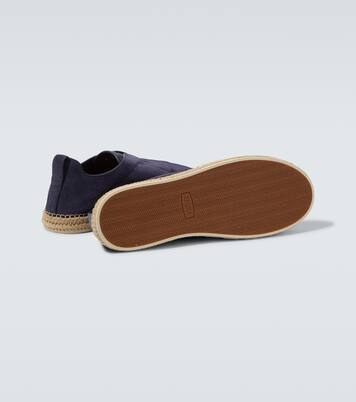Espadrilles Triple Stitch aus Veloursleder | Zegna