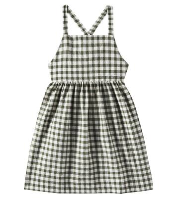 Checked cotton-blend seersucker dress | Il Gufo