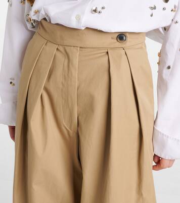 Weite Low-Rise-Hose aus Baumwoll-Twill | Dries Van Noten