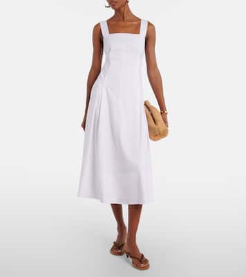 Linen-blend midi dress | Vince