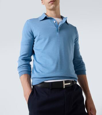 Cashmere and silk polo shirt | Tom Ford