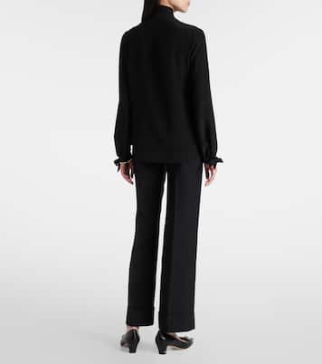Blusa de crepé de seda con lazada | Valentino